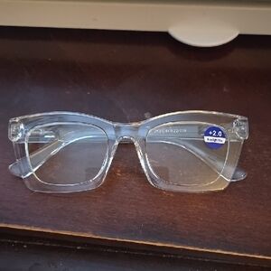 Clear Rectangular Reading Glasses